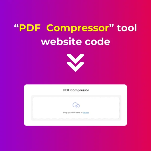 PDF Compressor Tool Website Code