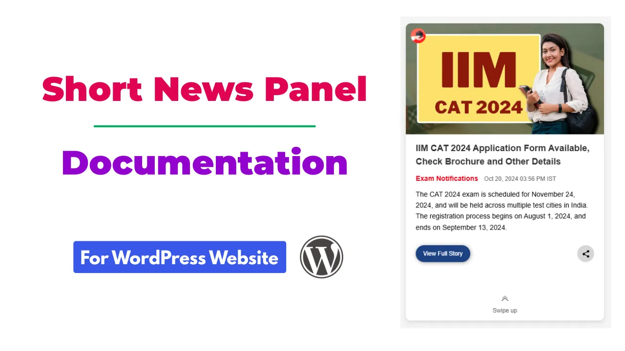 Short News Panel for WordPress Documentation