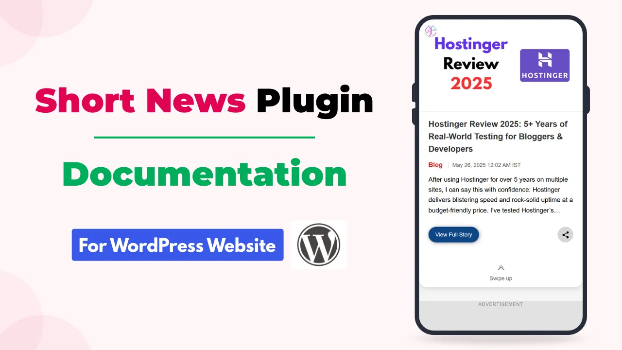 INB Short News WordPress Plugin Documentation